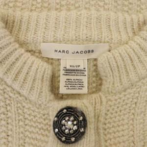 MARC JACOBS スタンドカラーニットカーディガン アルパカ ウール XS アイボリー