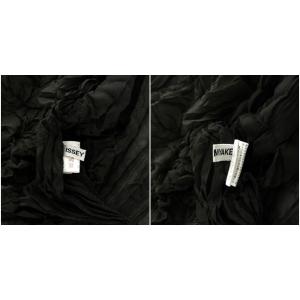 ISSEY MIYAKE ストール シワ加工 ブラック