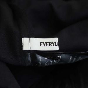 EVERYDAY I LIKE スリットテーパードパンツ 38 ダークネイビー