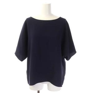 Theory 21SS Synthetic Crepe セットアップ 上下 ブラウス 半袖 パンツ S ネイビー