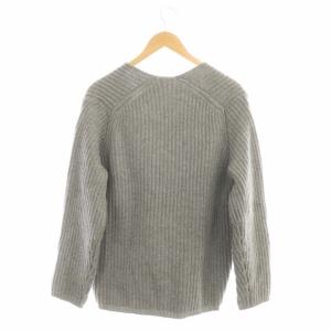Acne Studios Vネックウール ニット 長袖 S グレー