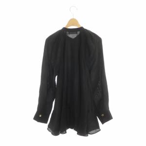 CELFORD 21AW メタルボタンボリュームブラウス ONE ブラック