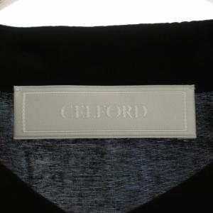 CELFORD 21AW メタルボタンボリュームブラウス ONE ブラック