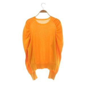 ADORE ギャザースリーブニット カットソー 38 オレンジ