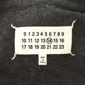 Martin Margiela 14 ニットカーディガン エルボーパッチ S グレー