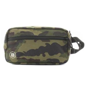 BRIEFING GOLF DOBLE ZIP POUCH-3 ポーチ ロゴ 迷彩柄 カモフラ グリーン