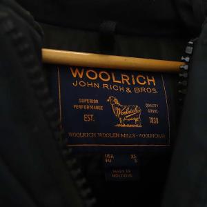 WOOLRICH アークティックパーカーダウンジャケット ミドル丈 ジップアップ XS ブラック