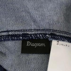 Diagram GRACE CONTINENTAL 21AW テーパードデニムパンツ 36 ブルー