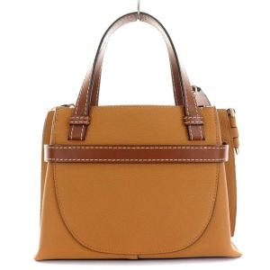 LOEWE ゲート トップハンドル ミニ 2WAY ベルトリボン ブラウン