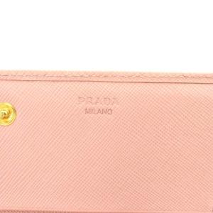 PRADA サフィアーノ 長財布 二つ折り レザー リボン ピンク