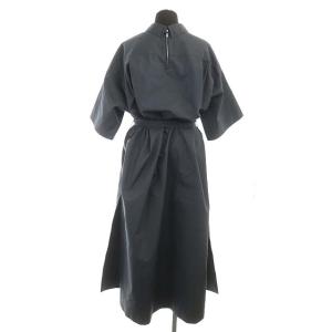 Drawer ベルト付サイドスリットワンピース 38 チャコール