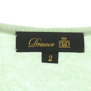 Drawer カシミヤクルーネックニット 長袖 2 ミントグリーン