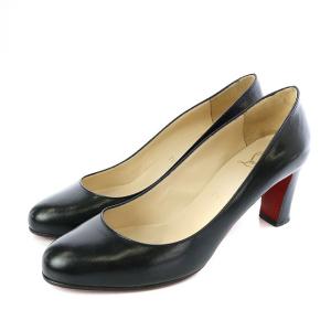 Christian Louboutin MISTICA 60 パンプス レザー 37.5 ブラック