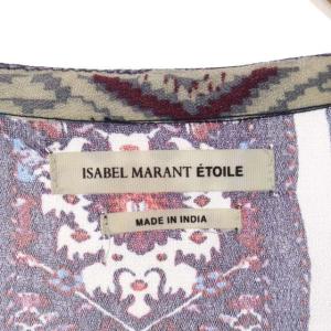 ISABEL MARANT ETOILE エスニック柄シアーワンピース 3 ネイビー