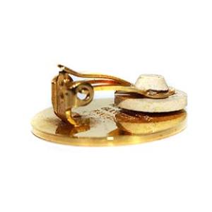 HERMES セリエ イヤリング オーバル ラウンド ロゴ YG