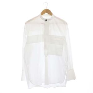21AW SOMELOS BIGボタンシャツ 38 ホワイト