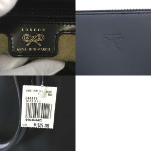 ANYA HINDMARCH トートバッグ 2way レザー 黒