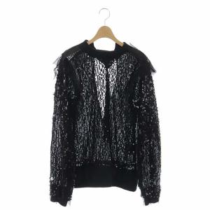 シアースパンコールトップス ブラック