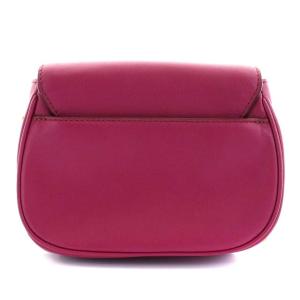 MARC JACOBS AVENUE ショルダーバッグ ポシェット チェーン レザー 牛革 パープル