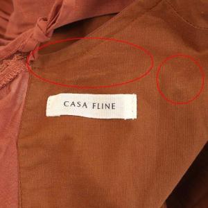 CASA FLINE linenイレヘムワンピース F テラコッタ