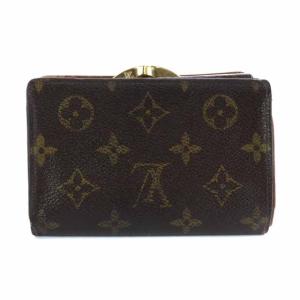 LOUIS VUITTON M61663 モノグラム ポルトモネ ヴィエノワ 二つ折り財布 がま口 キャンバス ブラウン