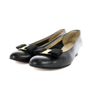 パンプス  ヴァラリボン レザー 5.5 ブラック