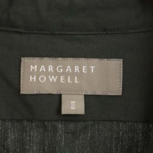 MARGARET HOWELL 21SS MATT COTTON POPLIN シャツ ブラウス 長袖 2 カーキ