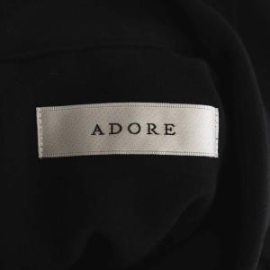 ADORE タッチジョーゼットフロントタックブラウス ブラック