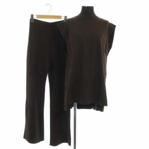 21SS セットアップ ニットプル&パンツ 36 ブラウン