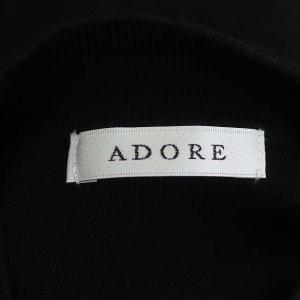 ADORE アンサンブルニット カーディガン 長袖 ニット カットソー ノースリーブ 38 ブラック