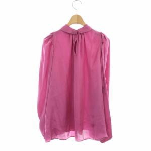 Drawer バルーンスリーブギャザーブラウス 36 パープル