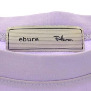 ebure ×RON HERMAN SUPIMA COTTON PASTEL COLOR TEE 38 パープル