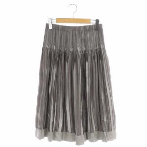 プリーツデザインスカート 2 グレー