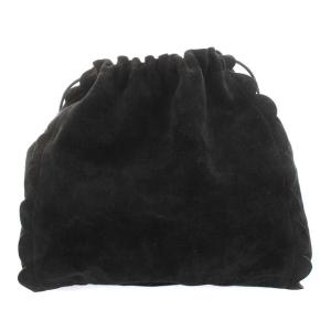 LUDLOW スカラップ巾着バッグ ブラック