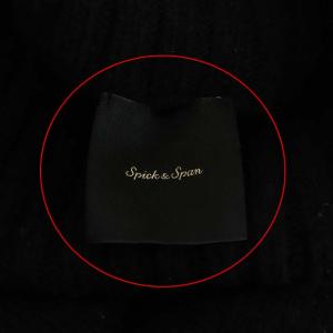 Spick&Span 21AW ウールカシミヤタートルネックプルオーバー ニット セーター 長袖 F 黒 ブラック