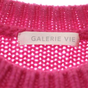 GALERIE VIE 21AW ファインウールクルーネックニットセーター M ピンク