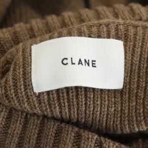 CLANE オフショルダーニットセーター 1 ブラウン