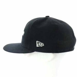 Supreme ×NEW ERA rip キャップ ロゴ 刺繍 ブラック