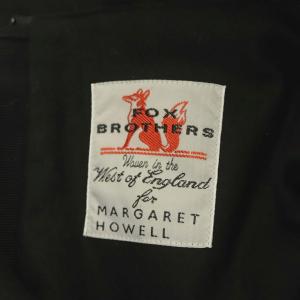 MARGARET HOWELL 21AW FLANNEL エプロンドレス ノースリーブワンピース カシミヤ混 1 ブラック