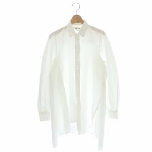 21SS SOMELOS ランダムフレアSHIRT チュニック丈 38 ホワイト