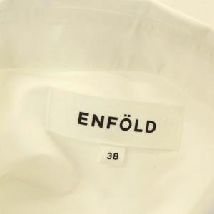 ENFOLD 21SS SOMELOS ランダムフレアSHIRT チュニック丈 38 ホワイト