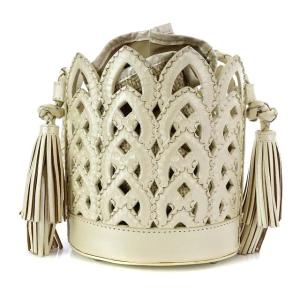 CARVING TRIBES TATIANA ショルダーバッグ タッセル カーフレザー ホワイト