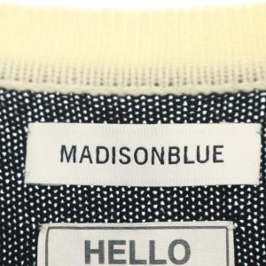 MADISONBLUE ロング カーディガン ニット 00 ブラック オフホワイト MB184-8012