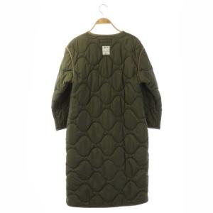 MADISONBLUE 中綿キルティングコート リボン カーキ