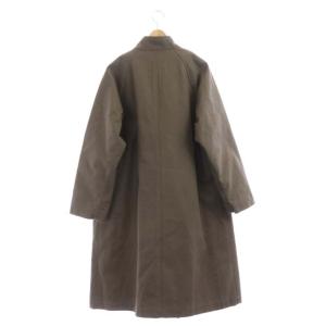 MHL. 21AW PROOFED COTTON CANVAS  スタンドカラーコート 2 茶
