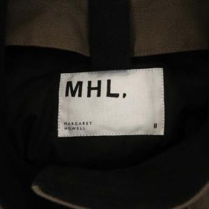 MHL. 21AW PROOFED COTTON CANVAS  スタンドカラーコート 2 茶