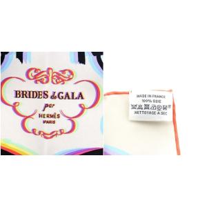 HERMES カレ45 Brides de Gala Shadow スカーフ シルク マルチカラー