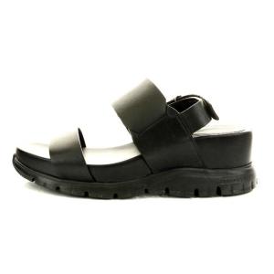 COLE HAAN ゼログランド サンダル ストラップ 厚底 25.0cm ブラック