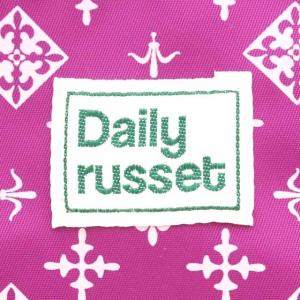 russet Daily russet 裏張り ナイロン プリントベーシック 2way トートバッグ