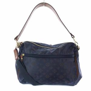 russet トートバッグ 2WAY ナイロン モノグラム ネイビー ブラウン